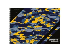 CADERNO DE CARTOGRAFIA E DESENHO STRONG 80FLS CAPA SORTIDA