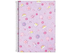 CADERNO DE 10 MATERIAS VIBE FEMININO 160FLS CAPAS SORTIDAS na internet
