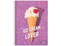 CADERNO DE 10 MATERIAS VIBE FEMININO 160FLS CAPAS SORTIDAS - Papelaria Visão