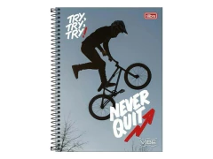 CADERNO DE 01 MATERIA VIBE MASCULINO 80FLS CAPAS SORTIDAS - comprar online