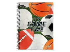 CADERNO DE 01 MATERIA VIBE MASCULINO 80FLS CAPAS SORTIDAS na internet