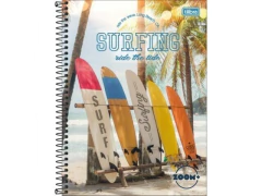 CADERNO DE 01 MATERIA MASCULINO ZOOM+ 96FLS CAPAS SORTIDAS - Papelaria Visão