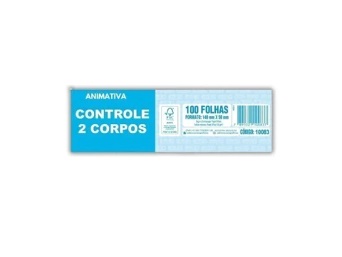 BLOCO DE CONTROLE 2 CORPOS 001/10000 100FLS 140X50
