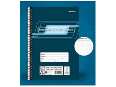 LIVRO MOVIMENTO DE CAIXA ESPIRAL FLEX 100FLS 195X295MM na internet