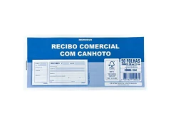 BLOCO DE RECIBO COM CANHOTO 50FLS 199X89MM - comprar online