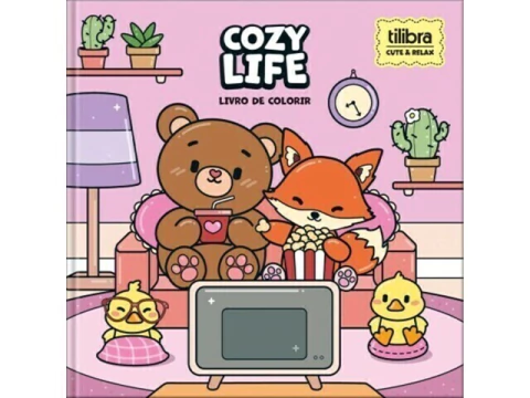 LIVRO DE COLORIR CAPA DURA RELAX LIFE 46FLS TILIBRA 22X22CM