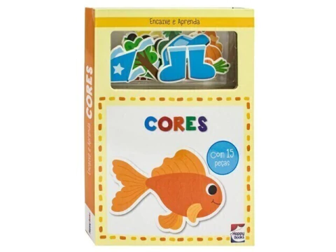 LIVRO INFANTIL ENCAIXE E APRENDA CORES