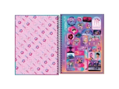 CADERNO DE 1 MATERIA GUERREIRAS KPOP 80 FOLHAS - loja online