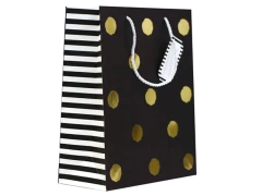 SACOLA PAPEL PARA PRESENTE P 18X23X10CM POA GOLD COR SORTIDA - comprar online