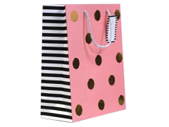 SACOLA PAPEL PARA PRESENTE P 18X23X10CM POA GOLD COR SORTIDA - Papelaria Visão