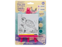 MINI TELA DE PINTURA COM CAVALETE FUNDO DO MAR SORTIDOS na internet