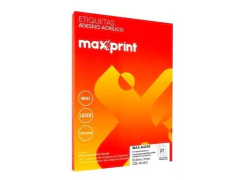 ETIQUETA MAXPRINT A4 355 100G 31,0 X 63,5 MAX 27 ETIQUETA FL
