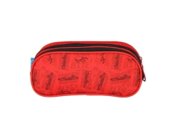 ESTOJO TRIPLO ZIPER HOT WHEELS VERMELHO - loja online