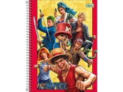 CADERNO DE 1 MATERIA ONE PIECE NETFLIX 80FLS CAPAS SORTIDAS na internet