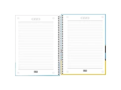 CADERNO DE 1 MATERIA CONNECT SNOOPY 80 FLS CAPAS SORTIDAS