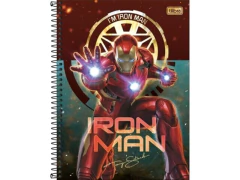 CADERNO DE 10 MATERIAS UNIVERS IRON MAN 160FLS CAPAS SORTIDAS