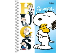 CADERNO DE 10 MATERIAS SNOOPY 160FLS CAPAS SORTIDAS