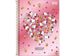 CADERNO DE 10 MATERIAS SNOOPY CORE 160FLS CAPAS SORTIDAS - comprar online