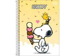 CADERNO DE 10 MATERIAS SNOOPY FIT 160FLS CAPAS SORTIDAS - Papelaria Visão
