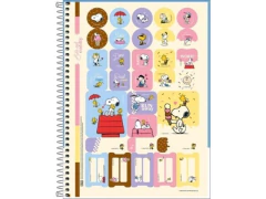 CADERNO DE 10 MATERIAS SNOOPY FIT 160FLS CAPAS SORTIDAS - loja online
