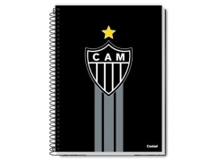 CADERNO DE 10 MATERIAS ESPIRAL ATLETICO 160FLS CAPAS SORTIDAS - Papelaria Visão
