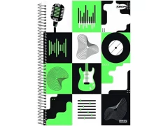 KIT 4 CADERNO DE 01 MATERIA CD AD 96FLS KBOM MASCULINO SORT na internet