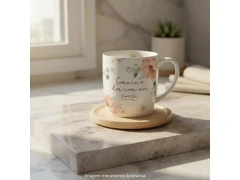 Imagem do CANECA PORCELANA URBAN 300ML COMECE O DIA COM UM SORRISO