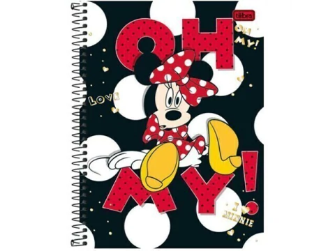 CADERNO DE 20 MATERIAS 400F MINNIE CAPAS SORTIDAS - comprar online