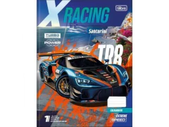CADERNO DE CALIGRAFIA X-RACING 18,7X24,5CM 40FLS CAPA SORTIDA