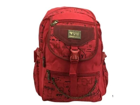 MOCHILA DE COSTA CHENSON LONA VERMELHA CG30540 REFORCADA