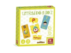 QUEBRA CABECA DE MADEIRA LETRAS DO A AO Z COM 78 PCS