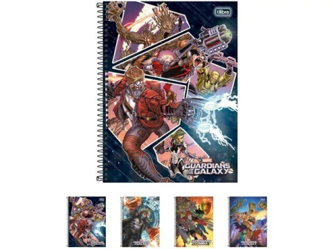 CADERNO DE 01 MATERIA 96F GUARDIOES GALAXIA CAPA SORTIDAS - comprar online
