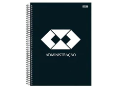 CADERNO DE 10 MATERIAS 200F ADMINSITRACAO CAPA SORTIDAS - comprar online