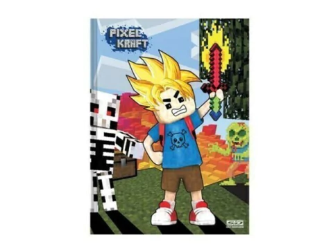 CADERNO BROCHURA PEQUENO 96FLS 1/4 PIXEL WORLD CP SORTIDAS - comprar online