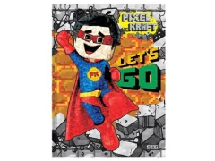 CADERNO BROCHURA PEQUENO 96FLS 1/4 PIXEL WORLD CP SORTIDAS - Papelaria Visão