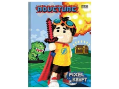 CADERNO BROCHURA PEQUENO 96FLS 1/4 PIXEL WORLD CP SORTIDAS - loja online