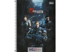 CADERNO DE 01 MATERIA 96F GEARS OF WAR CAPA SORTIDAS - loja online