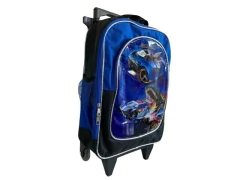 MOCHILA CARRINHO SKIVA PERSONAGENS W4SK G FORMULA 1000 AZUL na internet