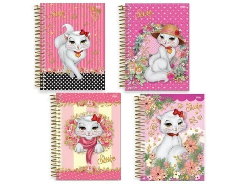 CADERNO DE 01 MATERIA 96F SISSI FEM SD CAPA SORTIDAS - comprar online