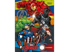 CADERNO BROCHURAO CALIGRAFIA AVENGERS 40FLS