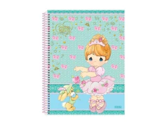 CADERNO DE 01 MATERIA 96F PRECIOSUS MOMENTS CAPA SORTIDAS - loja online