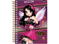 CADERNO DE 01 MATERIA 96F JORDANA FEM SD CAPA SORTIDAS - loja online