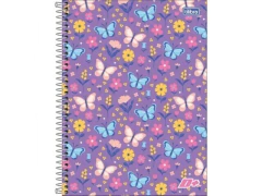 CADERNO DE 01 MATERIA 96FLS D+ MAIS FEMININO CAPAS SORTIDAS - loja online