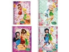 CADERNO DE 01 MATERIA 96F FADAS CAPA SORTIDAS - comprar online