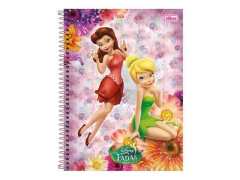 CADERNO DE 01 MATERIA 96F FADAS CAPA SORTIDAS