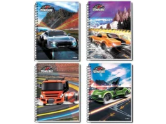 CADERNO DE 15 MATERIAS 300F TECNOCARS CREDEAL CAPA SORTIDAS - comprar online