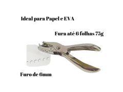 PERFURADOR UM FURO 6MM 6FLS A UNIDADE JOCAR OFFICE na internet