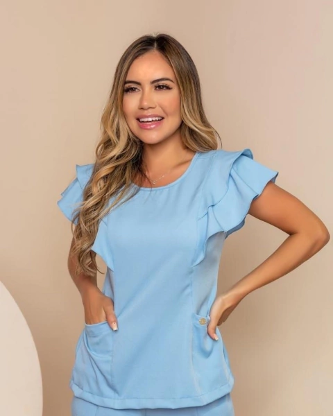 Scrub Claúdia Azul Candy