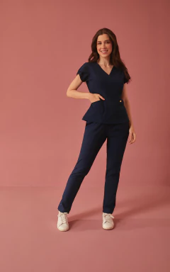 Scrub Júlia Premium Azul Marinho