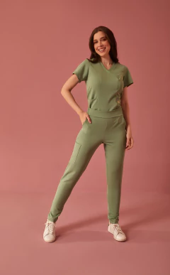 Scrub Eloa Verde Sálvia